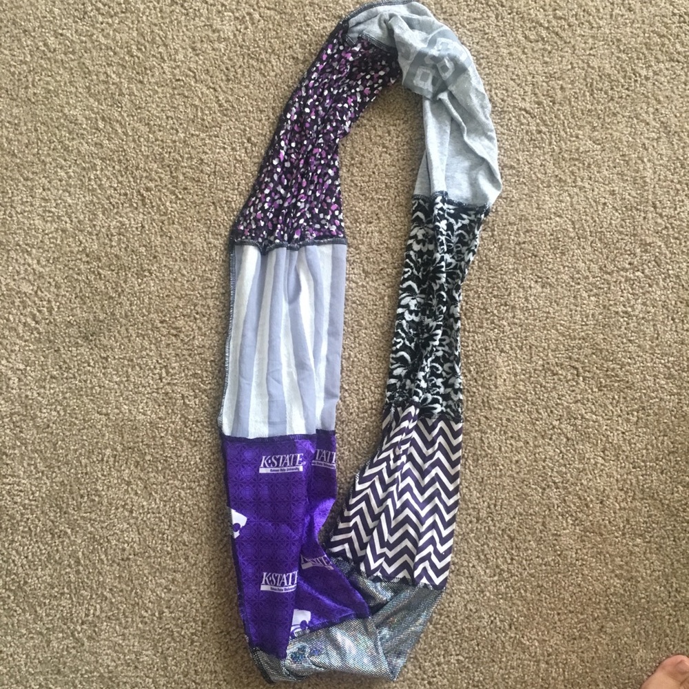 K-State themed homemade infinity scarf